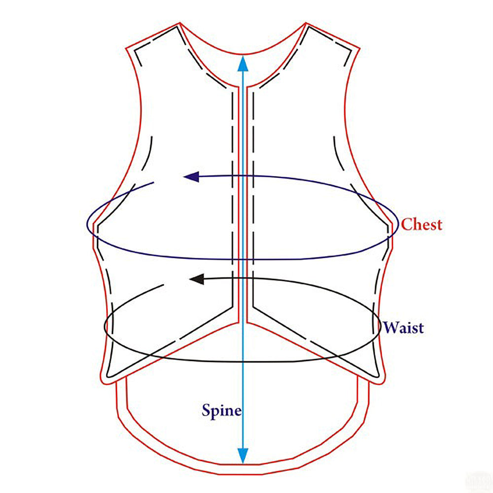 Horse Tall Collar Riding Vest Safety Protective Hilason Leather Rodeo