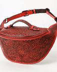 American Darling Fanny Pack Hand Tooled Genuine Western Leather Women Bag Handbag Purse |
