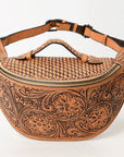 American Darling Fanny Pack Hand Tooled Genuine Western Leather Women Bag Handbag Purse |