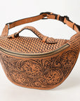 American Darling Fanny Pack Hand Tooled Genuine Western Leather Women Bag Handbag Purse |