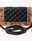 ADBG1667 Organiser Hand Tooled Genuine Western Leather Women Bag