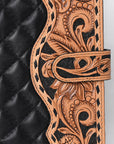 ADBG1676 Portfolio Hand Tooled Genuine Western Leather Women Bag
