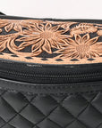 ADBG1680 Fanny Pack Hand Tooled Genuine Western Leather Women Bag