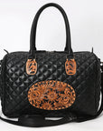 American Darling ADBG1681 Briefcase Hand Tooled Genuine Leather women bag western Handbag Purse