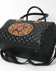 American Darling ADBG1681 Briefcase Hand Tooled Genuine Leather women bag western Handbag Purse