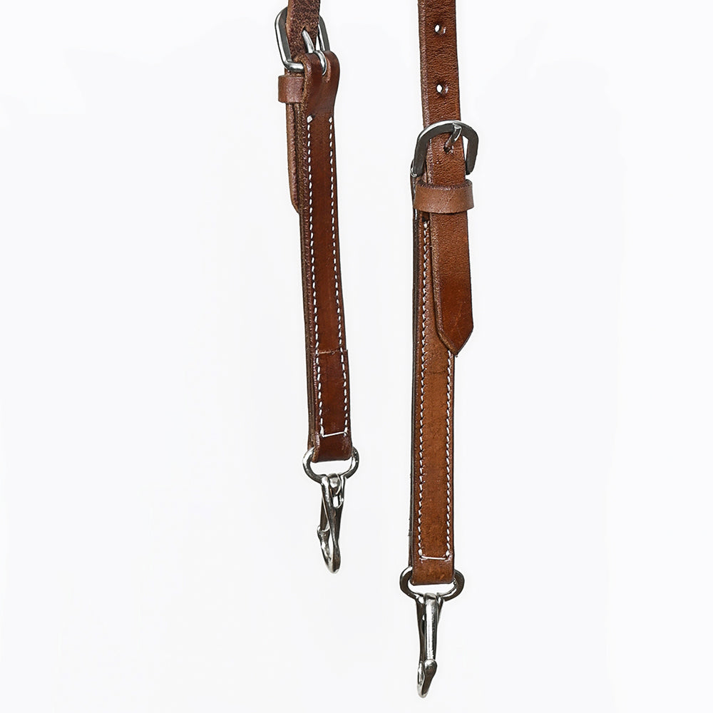 Hilason Western Horse American Genuine Leather Headstall Brown Stainless Steel Hardware