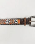 American Darling Beautifully Hand Tooled Genuine American Leather Belt Men and  Women
