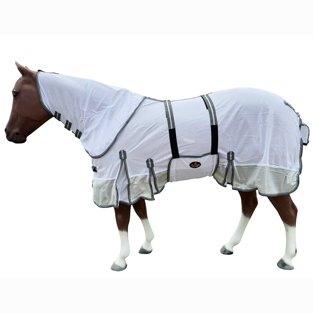 HILASON Horse Fly Sheet UV Protect Breathable Mesh Bug Mosquito Spring | Summer Horse Rug | Fly Rug