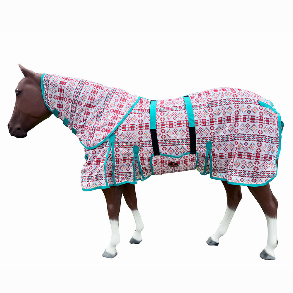 HILASON Horse Fly Sheet UV Protect Breathable Mesh Bug Mosquito Spring | Summer Horse Rug | Fly Rug