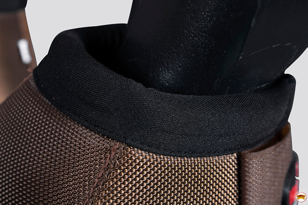HILASON Ballistic Overreach Bell Boots for Horses Protective, Shock Absorbing, Durable &amp; Comfortable Quick Wrap Hook Loop