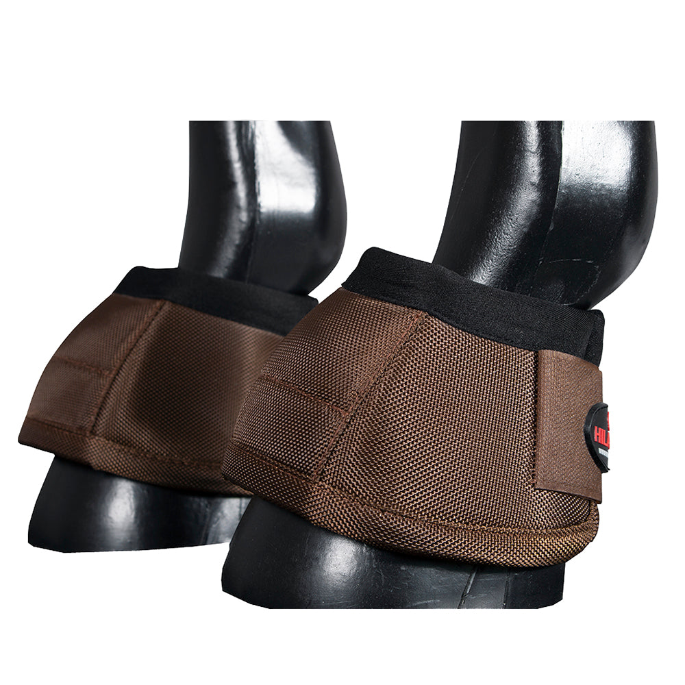 HILASON Ballistic Overreach Bell Boots for Horses Protective, Shock Absorbing, Durable &amp; Comfortable Quick Wrap Hook Loop