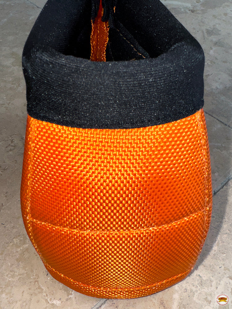 HILASON Ballistic Overreach Bell Boots for Horses Protective, Shock Absorbing, Durable &amp; Comfortable Quick Wrap Hook Loop
