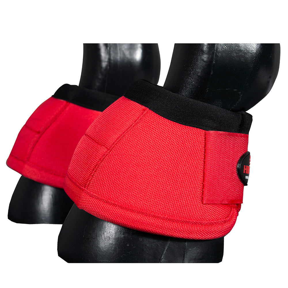 HILASON Ballistic Overreach Bell Boots for Horses Protective, Shock Absorbing, Durable &amp; Comfortable Quick Wrap Hook Loop
