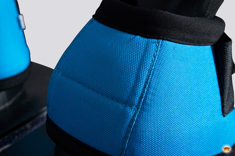 HILASON Ballistic Overreach Bell Boots for Horses Protective, Shock Absorbing, Durable &amp; Comfortable Quick Wrap Hook Loop