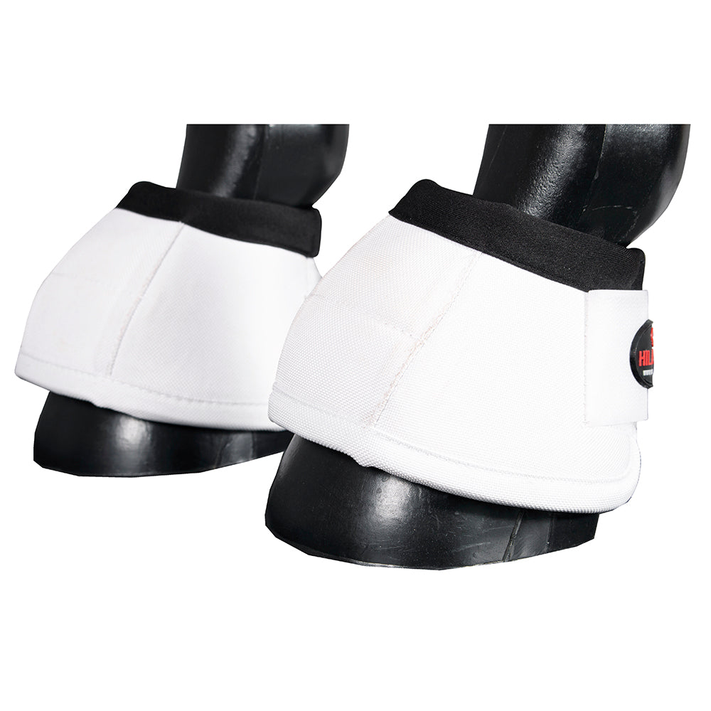 HILASON Ballistic Overreach Bell Boots for Horses Protective, Shock Absorbing, Durable &amp; Comfortable Quick Wrap Hook Loop