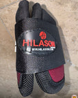 HILASON Ballistic Overreach Bell Boots for Horses Protective, Shock Absorbing, Durable & Comfortable Quick Wrap Hook Loop