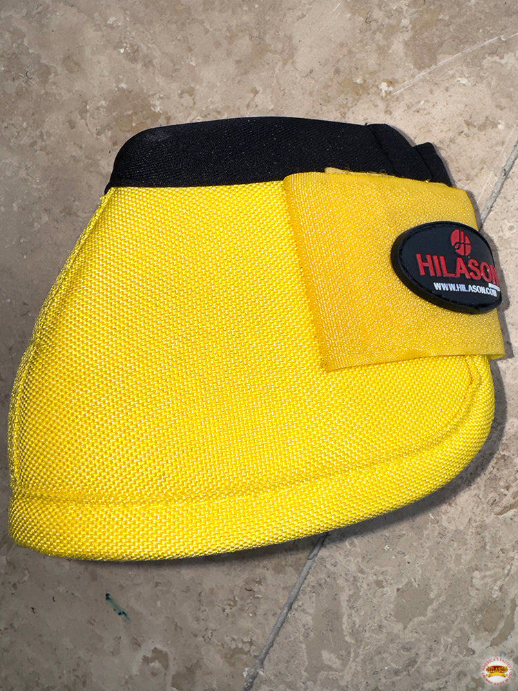 HILASON Ballistic Overreach Bell Boots for Horses Protective, Shock Absorbing, Durable &amp; Comfortable Quick Wrap Hook Loop