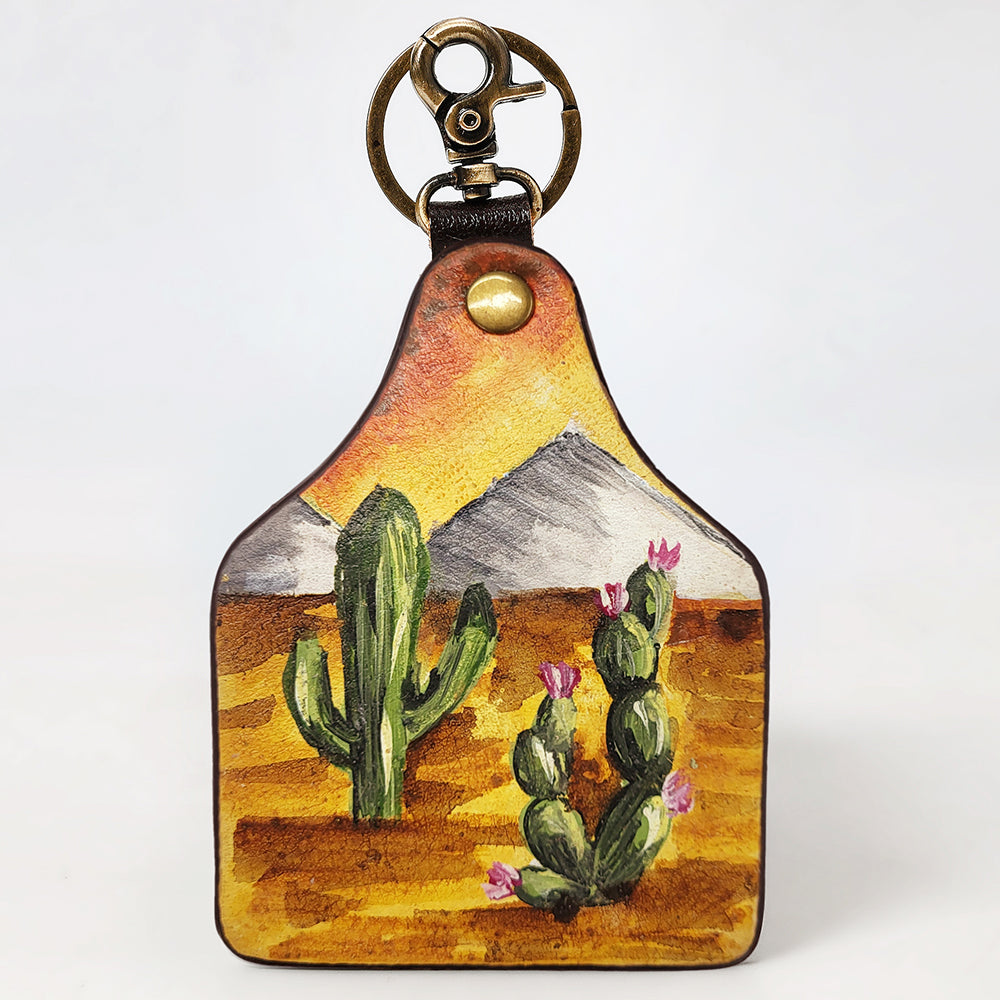 American Darling ADKRM135 Hand Painted Genuine Leather Keyring Key chain