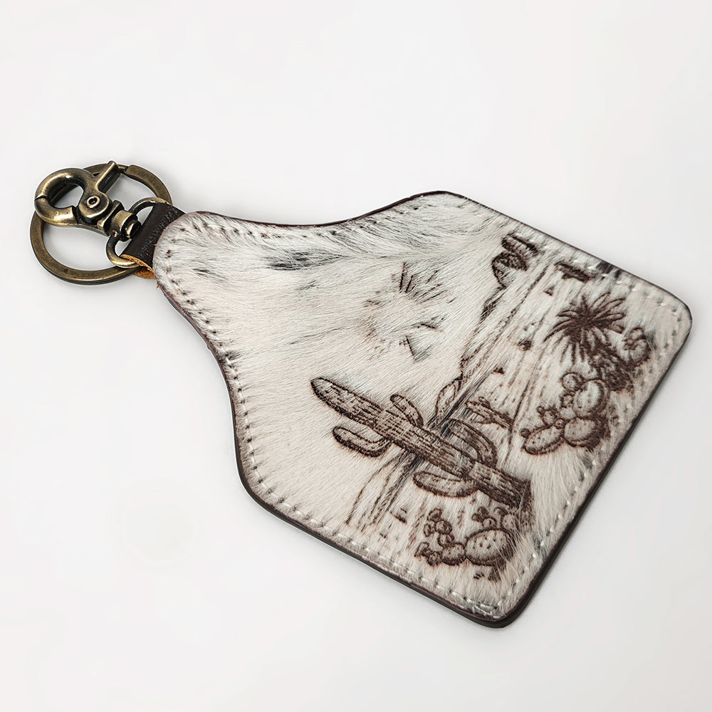 American Darling ADKRM139 Hair On Genuine Leather Keyring