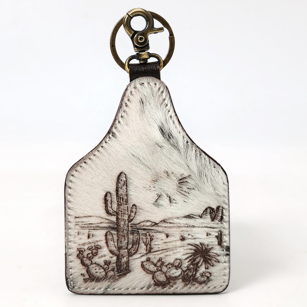 American Darling ADKRM139 Hair On Genuine Leather Keyring