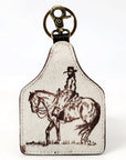 American Darling ADKRM142 Hair On Genuine Leather Keyring