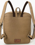 OHLAY Backpack Upcycled Canvas Hair On Genuine Leather Women Bag Western Handbag Purse