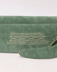 American Darling Suede Bag Genuine Leather Clutch Bag