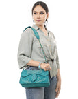 American Darling Suede Bag Genuine Leather Clutch Bag