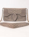 American Darling Suede Bag Genuine Leather Clutch Bag