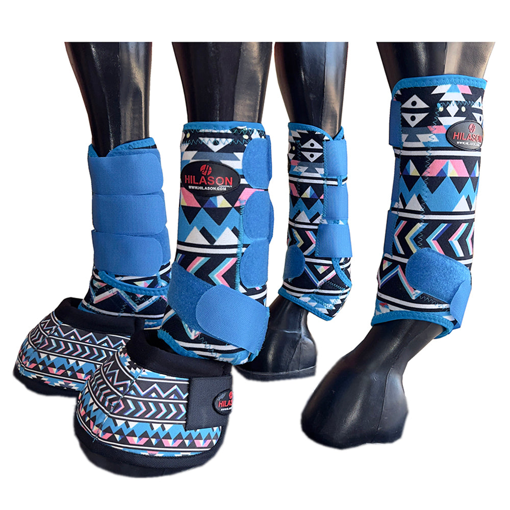 Hilason Horse Medicine No Turn Bell Boots Sports Boots Front Rear Hind Leg Protective