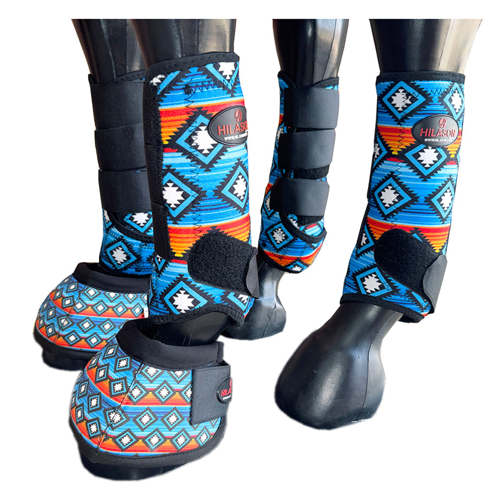 Hilason Horse Medicine No Turn Bell Boots Sports Boots Front Rear Hind Leg Protective
