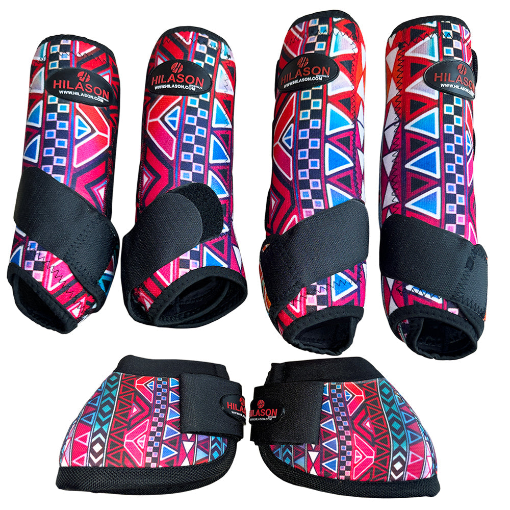 Hilason Horse Medicine No Turn Bell Boots Sports Boots Front Rear Hind Leg Protective