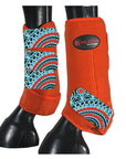 HILASON L M S Horse Front Leg Sport Boots| Printed Sport Boots| Horse Boots