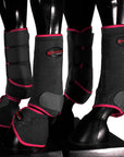 HILASON L M S Horse Front Rear Hind Leg Sport Boots & Bell Boots 6 Pack