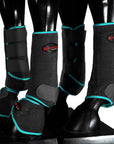 HILASON L M S Horse Front Rear Hind Leg Sport Boots & Bell Boots 6 Pack