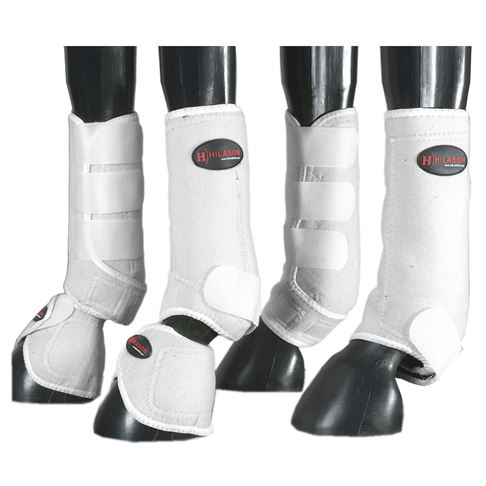 HILASON L M S Horse Front Rear Hind Leg Sport Boots &amp; Bell 6 Pack | Jumping