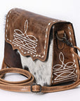 American Darling Crossbody Hair on Genuine Leather Women Bag Western Handbag Purse