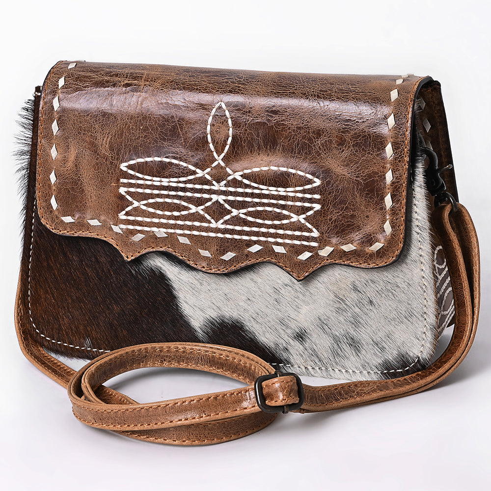American Darling Crossbody Hair on Genuine Leather Women Bag Western Handbag Purse