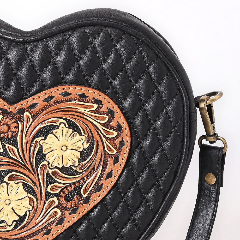 American Darling Canteen Hand Tooled Genuine Leather women bag western handbag purse