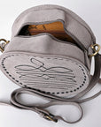 American Darling Canteen Genuine Suede Leather women bag western handbag purse