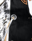 Hilason Western Pro Rodeo Bull Riding Chaps Leather Youth Kid