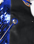 Hilason Western Pro Rodeo Bull Riding Chaps Leather Youth Kid