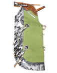 Hilason Western Pro Rodeo Bull Riding Chaps Leather Youth Kid