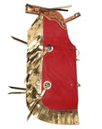 Hilason Western Pro Rodeo Bull Riding Chaps Leather Youth Kid
