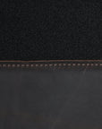 HILASON Western Horse Wool Felt Round Contoured Western Saddle Pad W/ Genuine Leather Black
