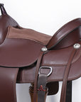Western Flex Tree Saddle With Durable Weather Resistant Exterior For Trail Riding