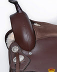 Western Flex Tree Saddle With Durable Weather Resistant Exterior For Trail Riding