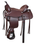 Western Flex Tree Saddle With Durable Weather Resistant Exterior For Trail Riding