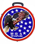 Hilason Medium 4 Rope Capacity Can With Attractive Printed Genuine Leather Trim