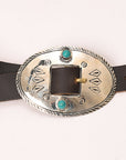American Darling Genuine Leather Women Belt Dark Brown With Concho 51 Inches